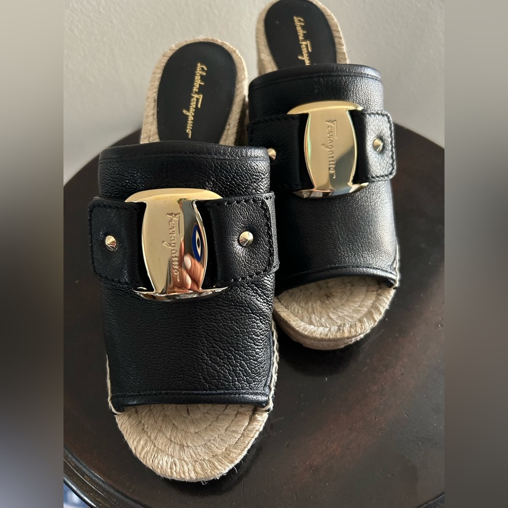 Salvatore Ferragamo Espadrille Wedges